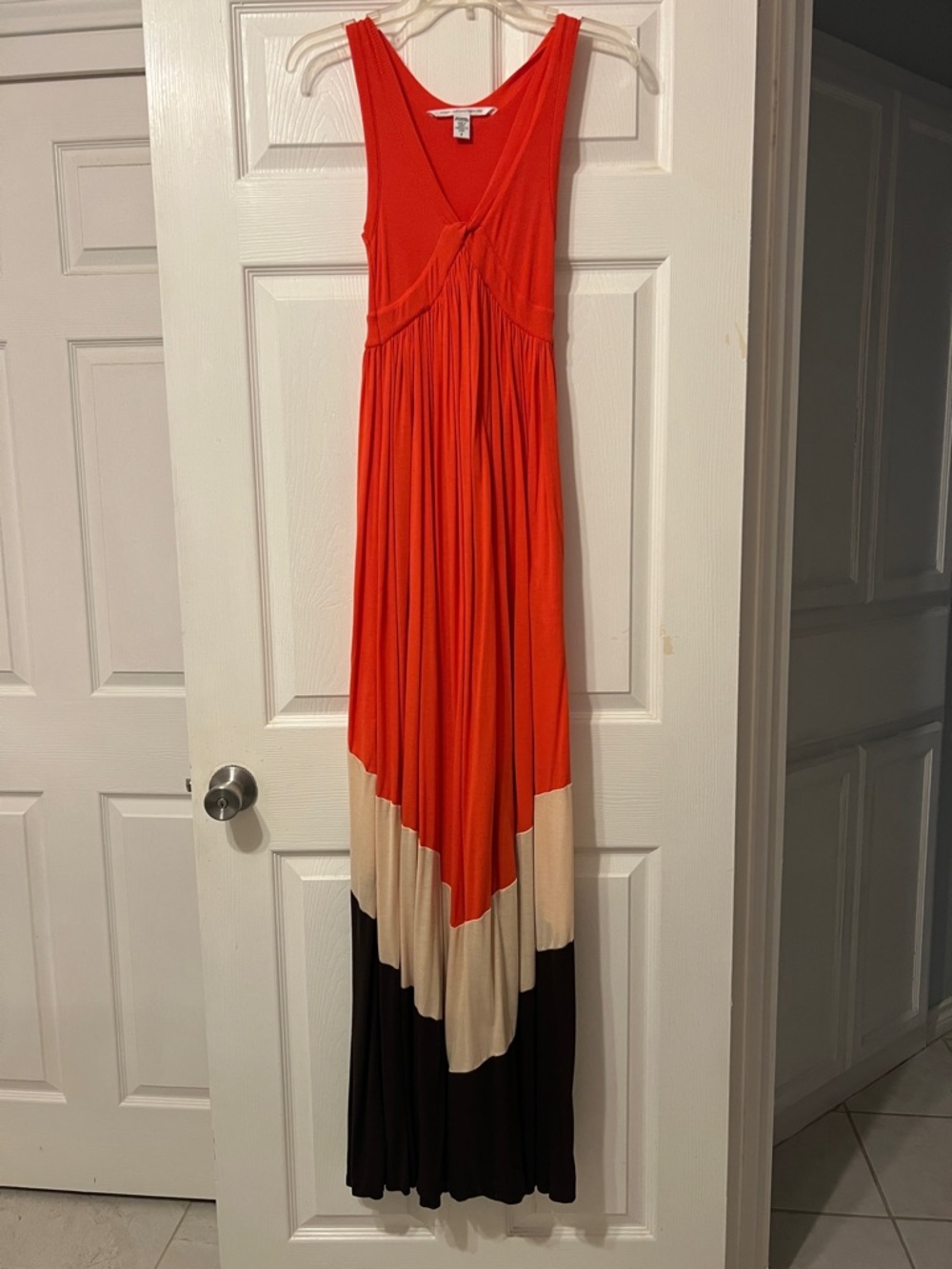 Diane Von Furstenberg Vibrant Orange Dress